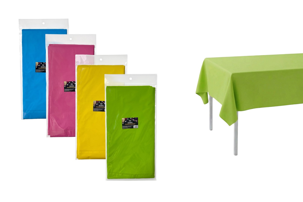 Новое поступление! Полиэтиленовые скатерти размером 137×274 см